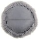 image 2 of SNUGRUGS Mongolian Sheepskin Cushion - Round - 40cm | Grey | Round 40cm