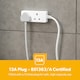 image 6 of GEEPAS 13A 2 Gang Extension Lead 2m cable, White