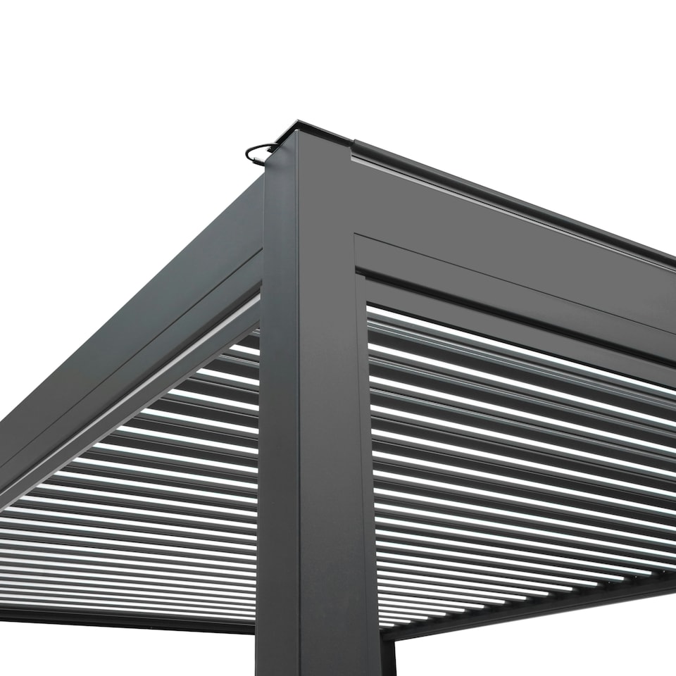 image 1 of Aluminium Pergola With Blinds & LED Lights - 3m x 3m