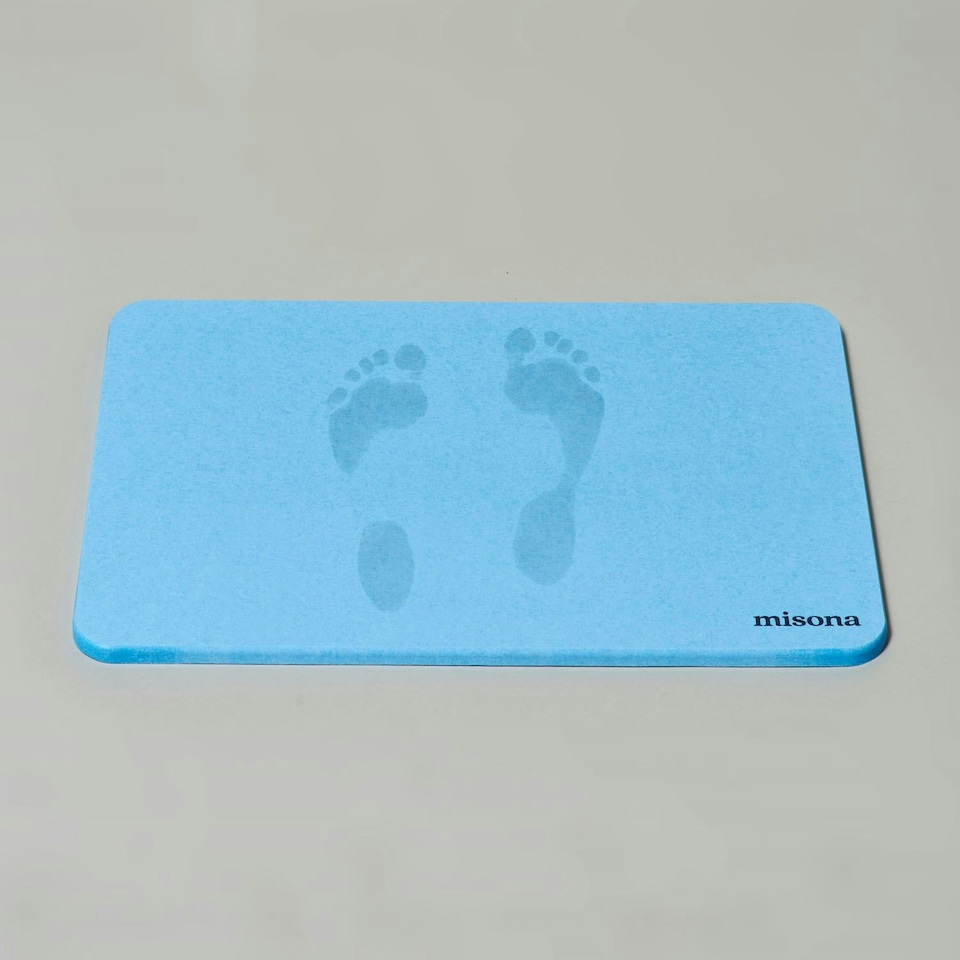 image 1 of Diatomite Stone Bath Mat - Blue