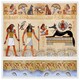 image 1 of Egyptian mythelogical drawings (Picutre Frame) White | XS
