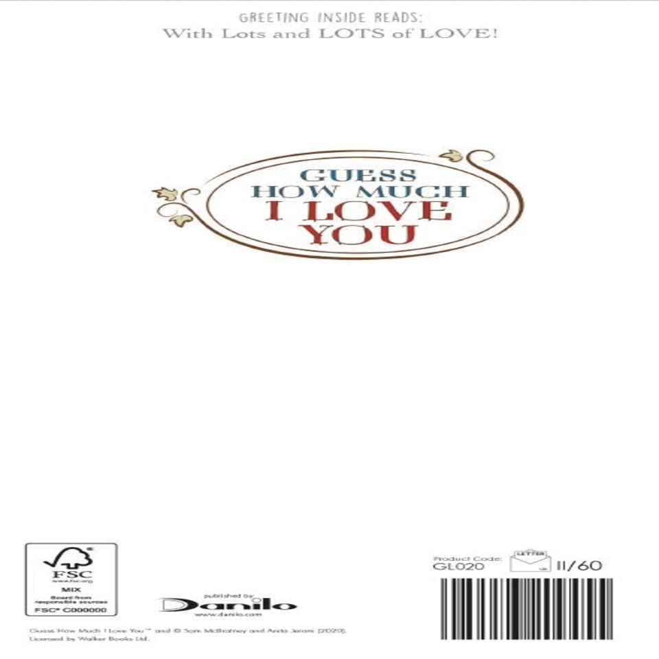 image 1 of Guess How Much I Love You 'Grandad' Birthday Card