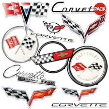 Chevrolet Chevrolet Chevrolet Corvette Branding  Deluxe Stickers Variety Pack Stickers (Pack Of 50) - Multicoloured - One Size