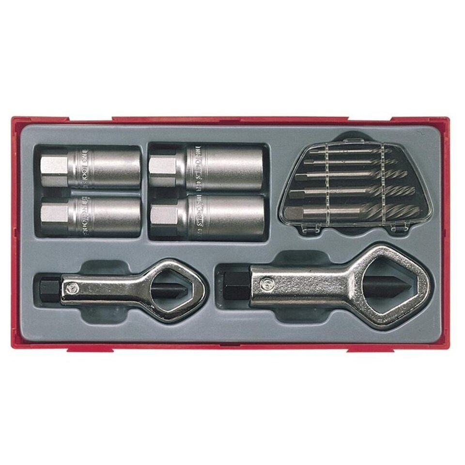 Teng Ttsn11 Stud & Nut Remover Set, 11 Piece - Multi Colour - One Size