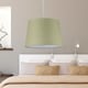 image 5 of Sage Green Cotton 28cm Taper Cylinder Pendant or Lamp Shade | Green | Medium | 1