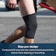 image 4 of Copper Fit Elite Knee Compression Sleeve L&XL | Black