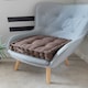 image 1 of Seat Pad Cushion Booster 100% Cotton Cover Extra Thick 10cm 45cm Square