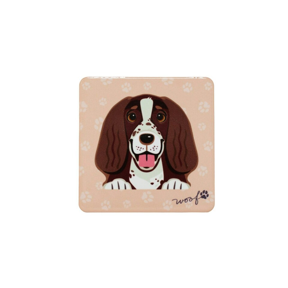 Mulberry Designs Pet Coaster Dog Springer Spaniel Liver & White