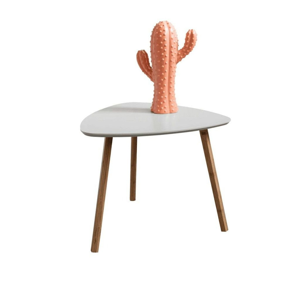 image 1 of Malme Side Table Occasional Large in Chalk Grey and Natural Pine Grey | Light Grey