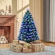image 9 of 4FT Pre-Lit Artificial Christmas Tree w/ Fibre Optic Led Light Xmas Decorations
