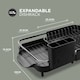 image 2 of DMD Expandable Dish Rack with Removable Cutlery Holder