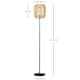 image 7 of HOMCOM Farmhouse Floor Lamp for Living Room Bedroom with Rattan Wicker, Natural