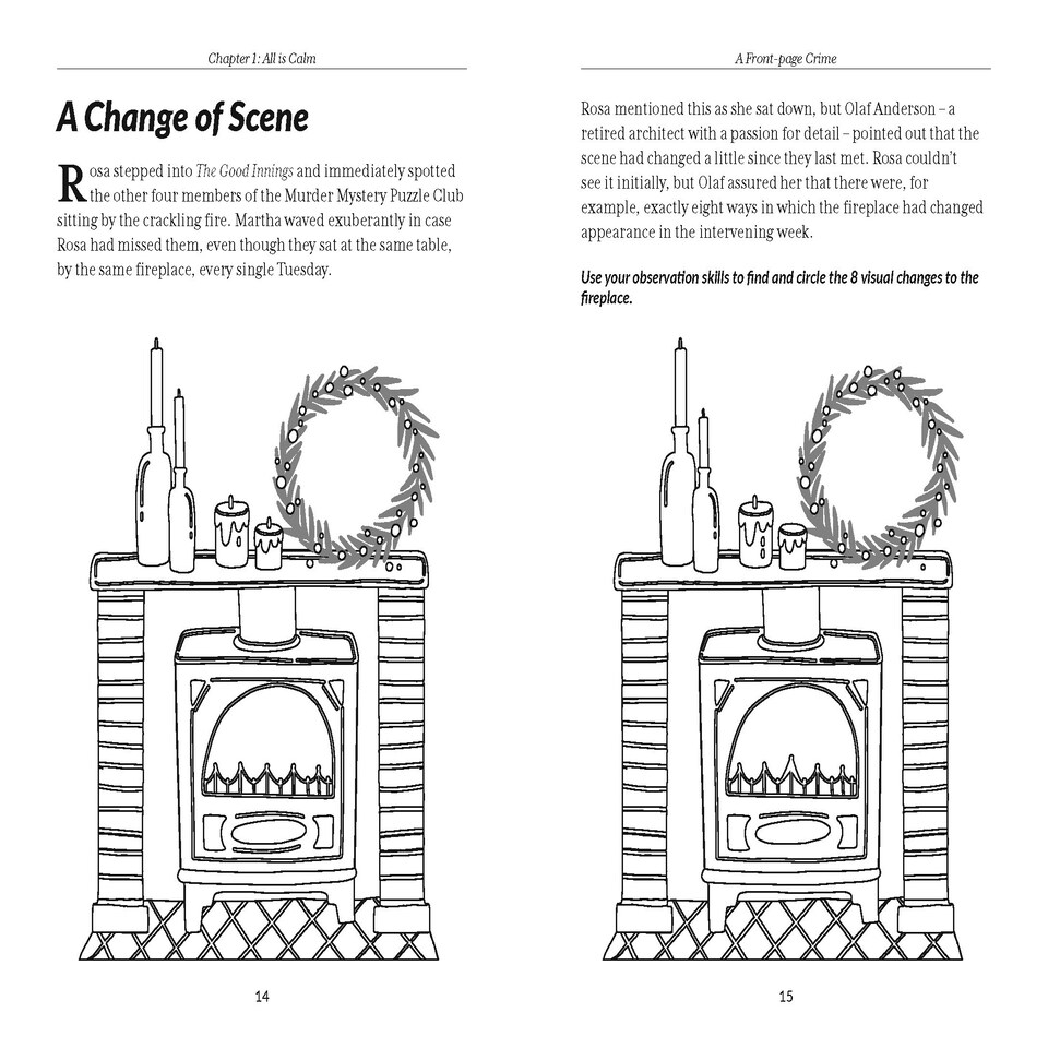 image 1 of The Murder Mystery Club Puzzle Book: A Front-page Crime