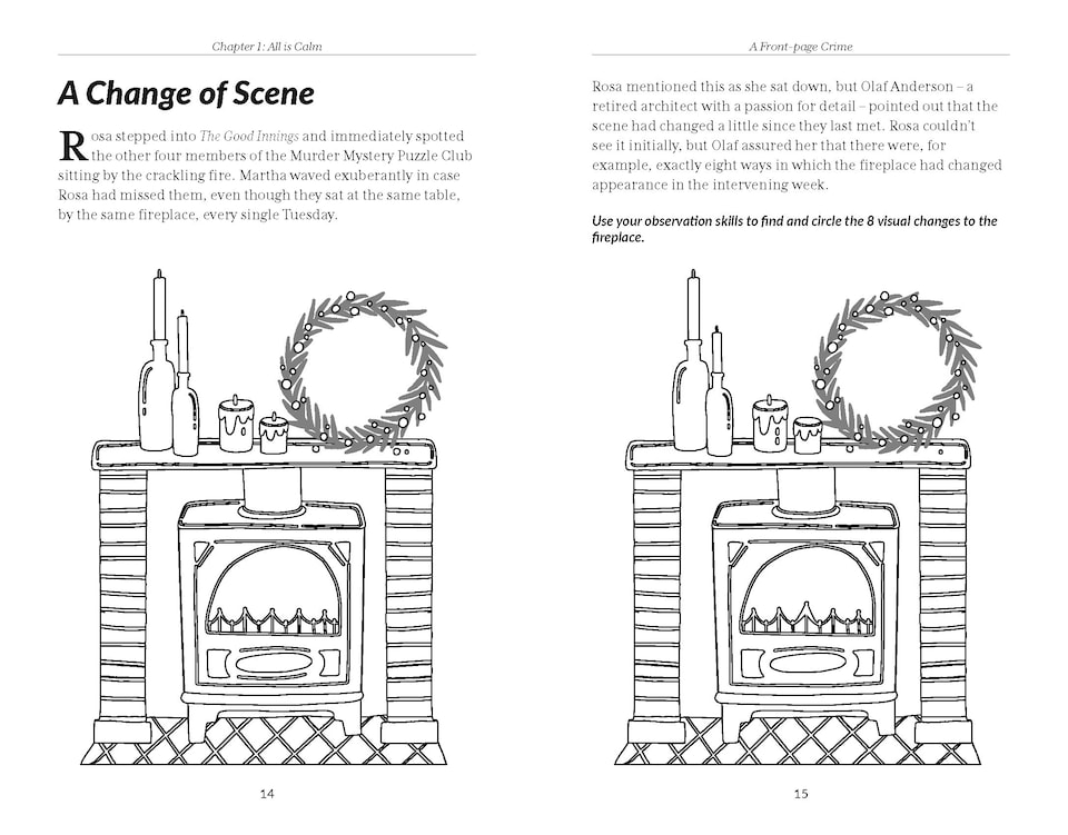 image 1 of The Murder Mystery Club Puzzle Book: A Front-page Crime