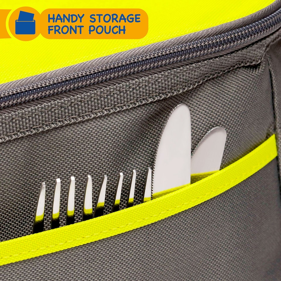 image 1 of SUNMER 30L Cooler Bag with Adjustable Shoulder Strap - Grey & Lime