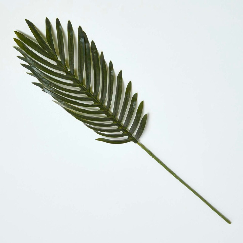 image 1 of Homescapes Green Artificial Tropical Leaf 63 cm