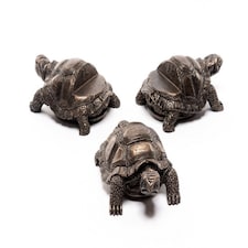 Tortoise Plant Pot Feet - Set of 3 - L8.5 x W6 x H5 cm | Grey