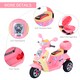 image 7 of HOMCOM Kids Electric Ride On Toy Car 6V Electric Motorbike with Chargeable Battery Headlight and Music for 3-5 Years - Pink