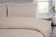 image 2 of Seersucker Polycotton Luxury Duvet Cover Set with Pillowcase | Cream | Super King