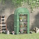 image 2 of Outsunny 80 x 49 x 160cm Mini Greenhouse Portable Green House Green