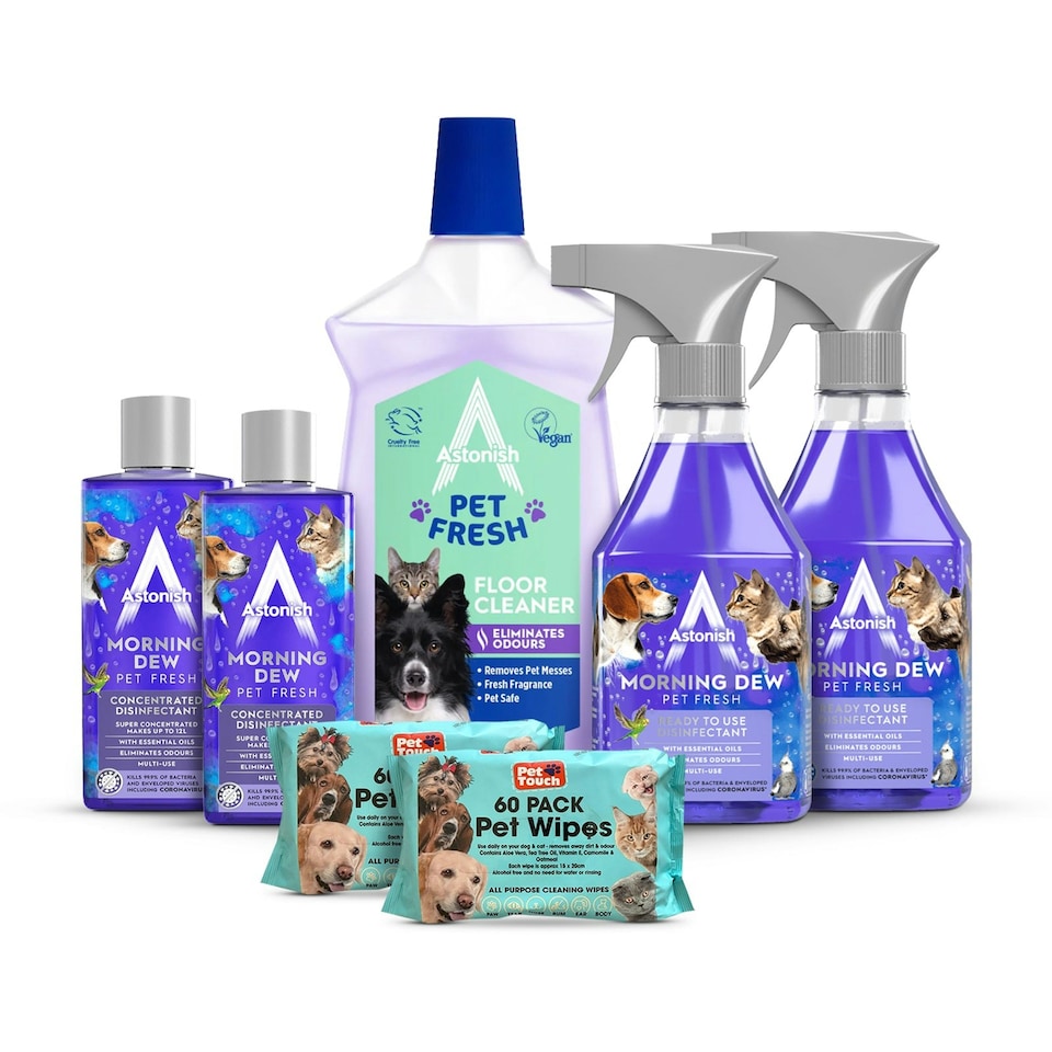 image 1 of Astonish Morning Dew Pet Fresh Cleaning Bundle 7 Piece