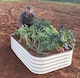image 3 of Original Veggie Bed Merino White Vegetable Steel Raised Planter x1 | White