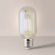 image 2 of ValueLights 1 Filament E27 Amber Glass Radio Valve Light Bulb | Clear
