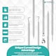 image 3 of Blackhead Remover Tool Set with Storage Case, Stainless Steel Tools - 9pcs