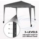 image 5 of MCC Direct Gazebo 3x3 Pop up Grey | Grey | Grey