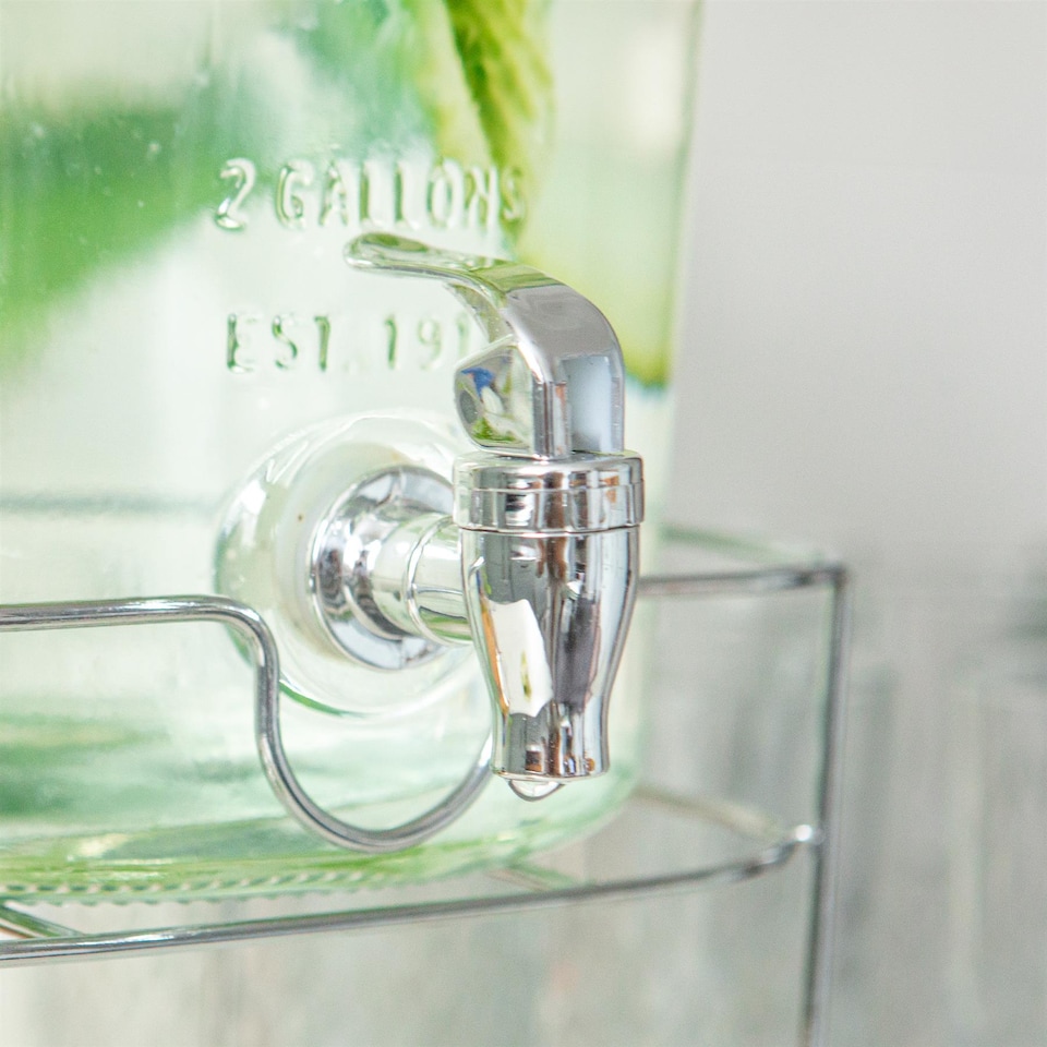 image 1 of Rink Drink Glass Drinks Dispensers with Tap - 8.7L - Pack of 2