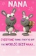 image 1 of Hanson White Nana Birthday Card Rabbits & Trophy