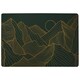image 1 of Golden Mountain Line Art Designer Rug | Multi