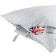 image 2 of Homescapes Super Microfibre Lavender Pillow with Dried Lavender Insert | White | 48cm x 74cm (19" x 29")