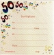 image 2 of Pack of 10 - 50th Birthday Party Invitations