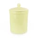 image 1 of Yellow Ceramic Compost Caddy - Portland Kitchen Ceramic Compost Bin for Food Waste Recycling
