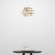 image 2 of Gold Metal Swirl Easy Fit Light Shade | Gold | Medium | 1