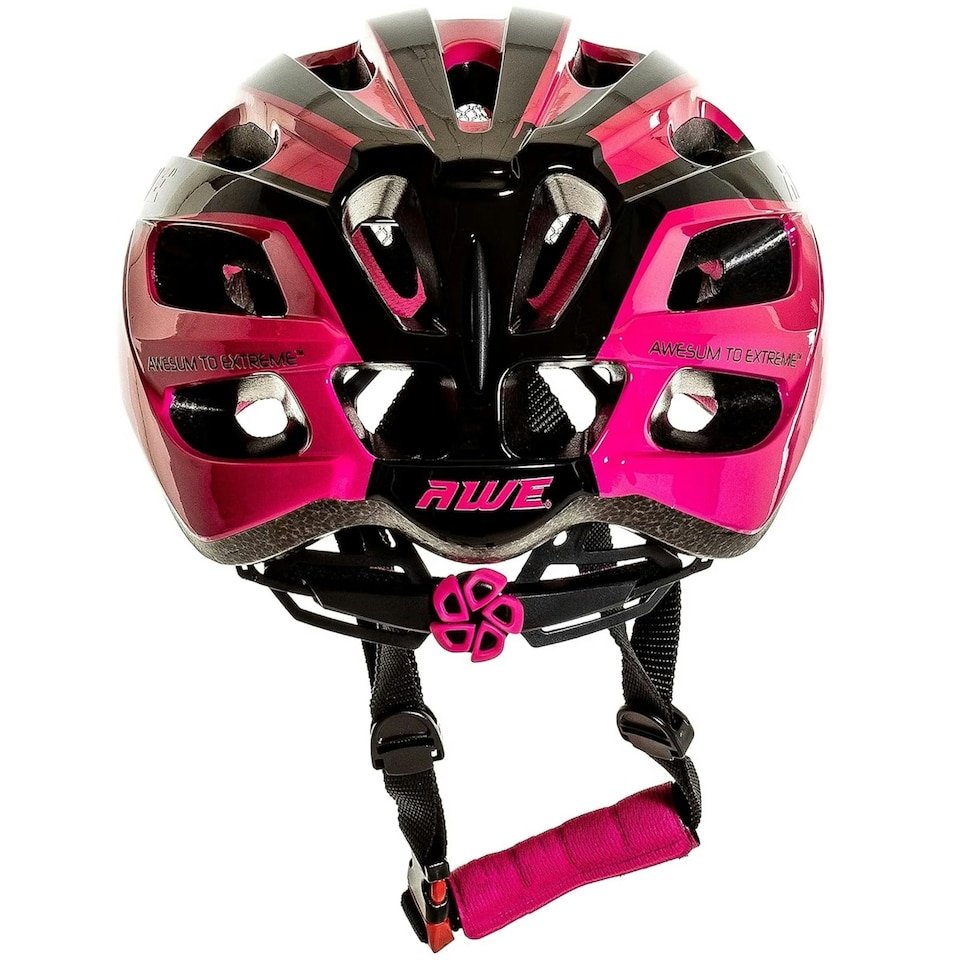 image 1 of AWE AweAir In Mould Adult Bike Helmet Large 55-58cm Black/Pink Crash Guarantee* Pink | M