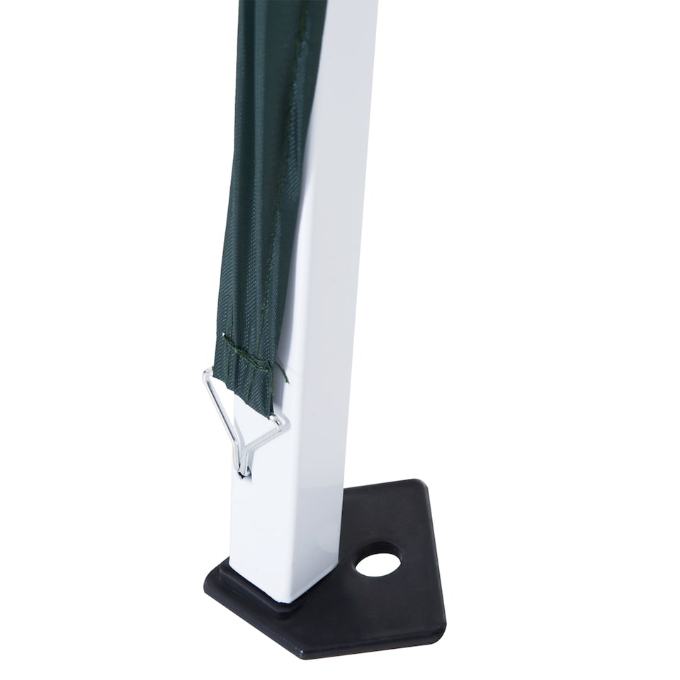 image 1 of Outsunny 3 M x 3 M Base 2.5 M x 2.5 M Top Pop Up Gazebo, 2 Person Setup Instant with Carry Bag, Height Adjustable Slant Leg Party Tent Instant Event Shelter for Garden, Patio | Green