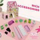 image 5 of AIYAPLAY Dolls House with 13 Wooden Furniture Pieces, for Ages 3-6 Years
