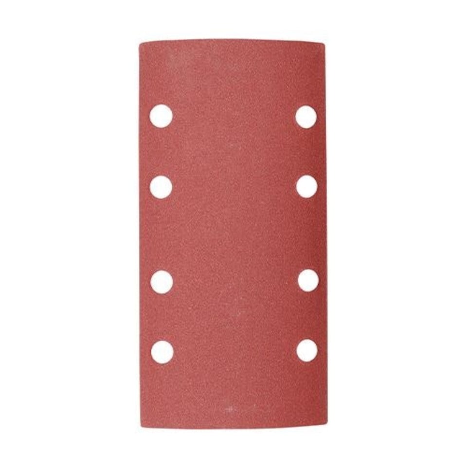image 1 of Timco - 1/3 Sanding Sheets - 180 Grit - Red - Punched (Size 93 x 185mm - 5 Pieces)