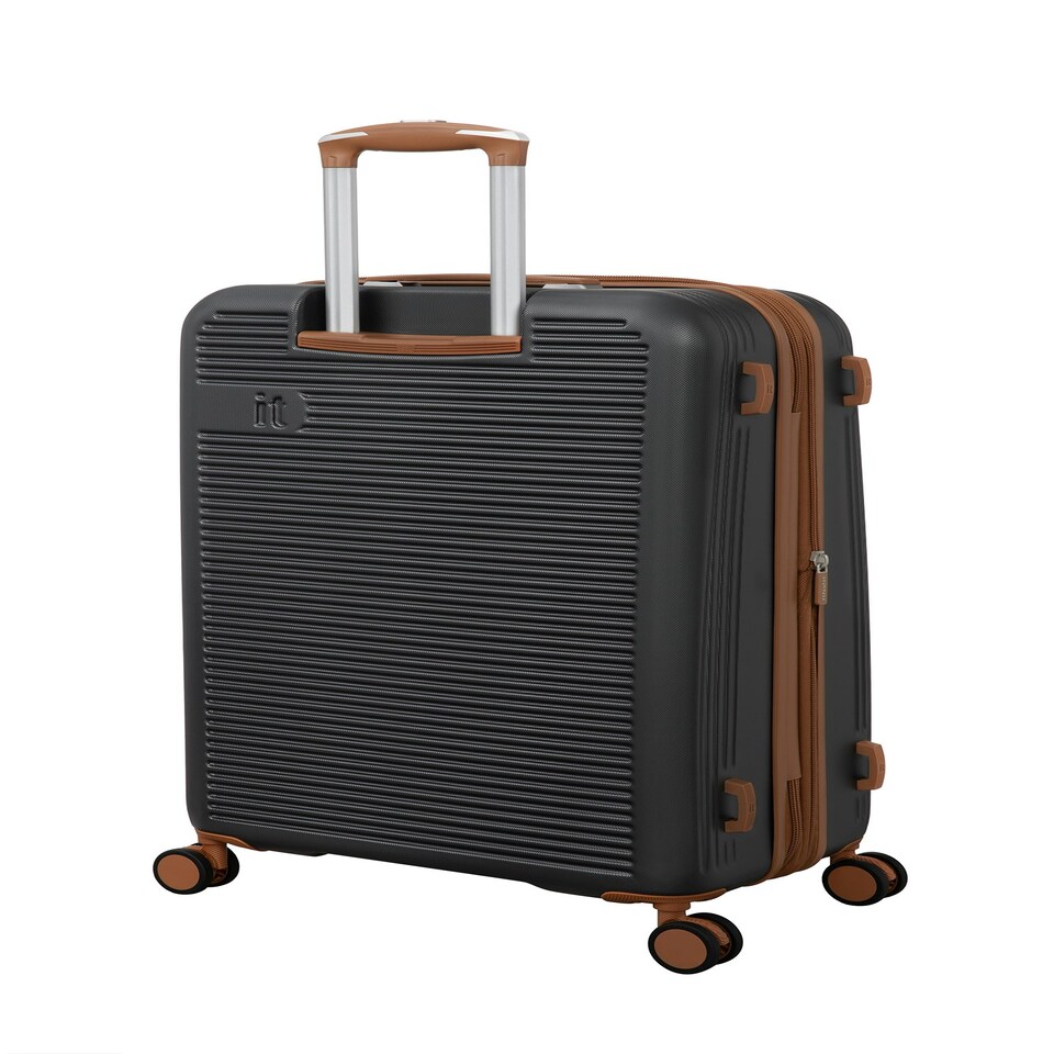 image 1 of IT Luggage Clarify Charcoal 4pc Suitcase Set with TSA Lock Grey