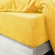 image 1 of Velosso Teddy Fleece Warm and Cosy Fitted Sheet | Yellow | Ochre | King