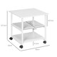 image 7 of HOMCOM Mobile Printer Stand with Storage Printer Table for Home Office White