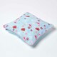 image 4 of Homescapes Cotton Birds and Flower Cushion Cover - 30 x 30 cm | Blue | Blue | 30 x 30 cm