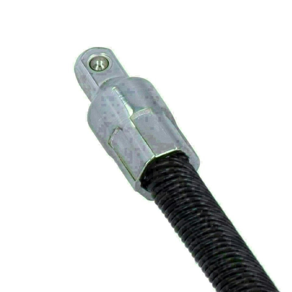 image 1 of Extra Long 1/4" Dr Flexible Flexi Socket Hex Bit Holder Extension 450mm Bergen