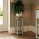 image 3 of Taberno Oak End Side Table Sage Green Green