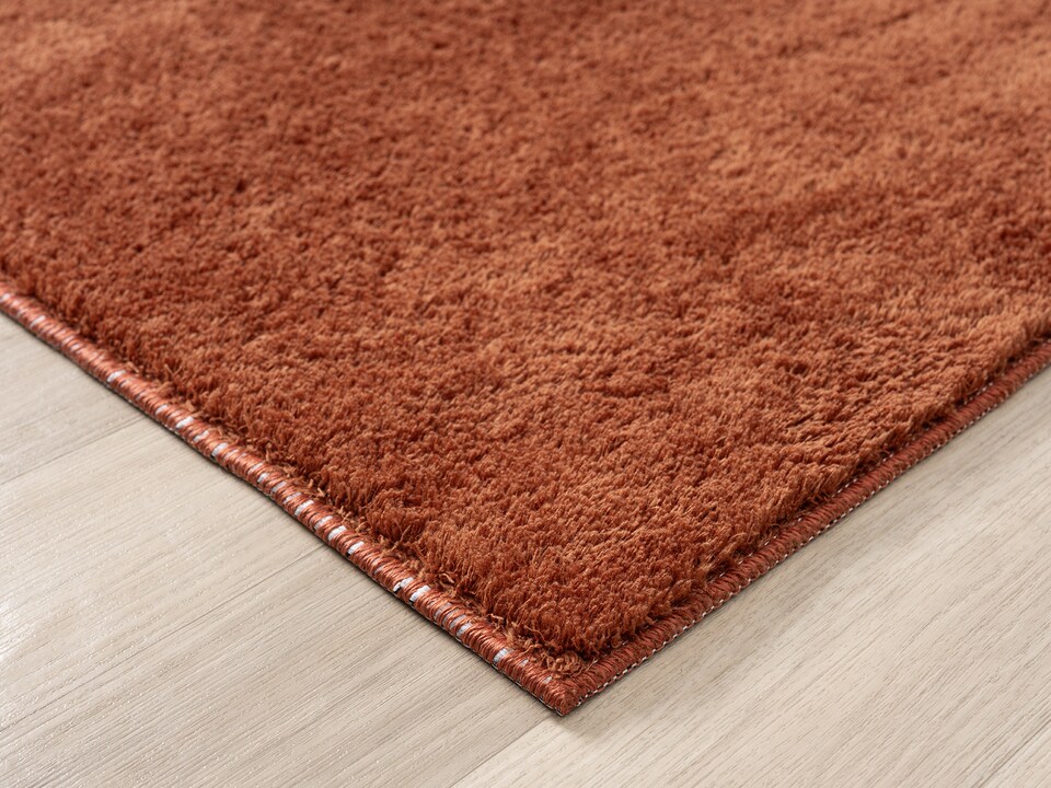 image 1 of Comfy Washable Low Pile Living Room Plain Area Rug