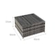 image 5 of Oseasons Malta Rattan 6 Seater Corner Set in Grey