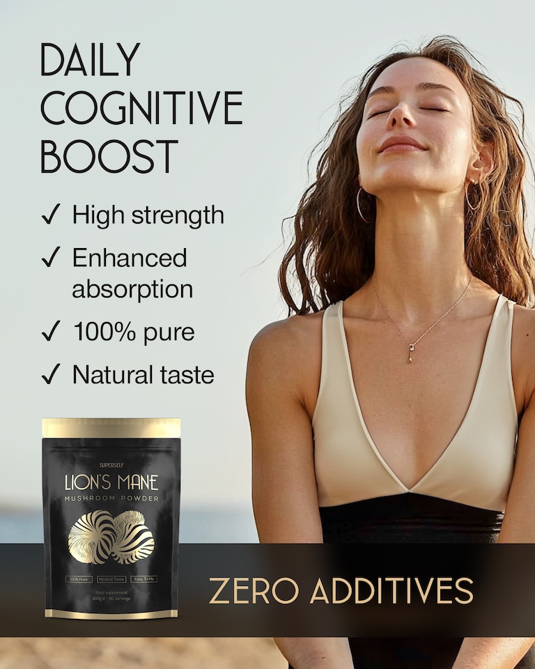 image 1 of SuperSelf Lion's Mane Mushroom Powder 100g
