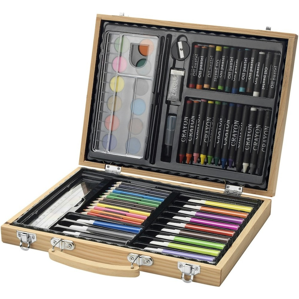 image 1 of Bullet 67 Piece Colouring Set - Brown - One Size